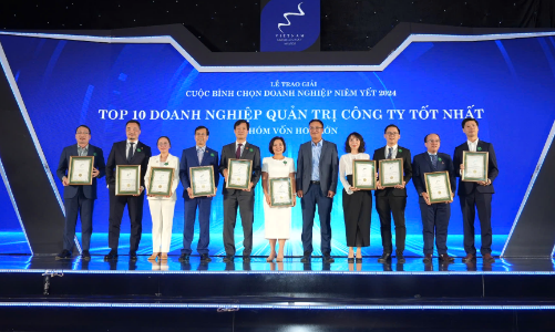 Chứng khoán SHS được vinh danh Top 10 doanh nghiệp quản trị công ty tốt nhất Nhóm vốn hóa lớn