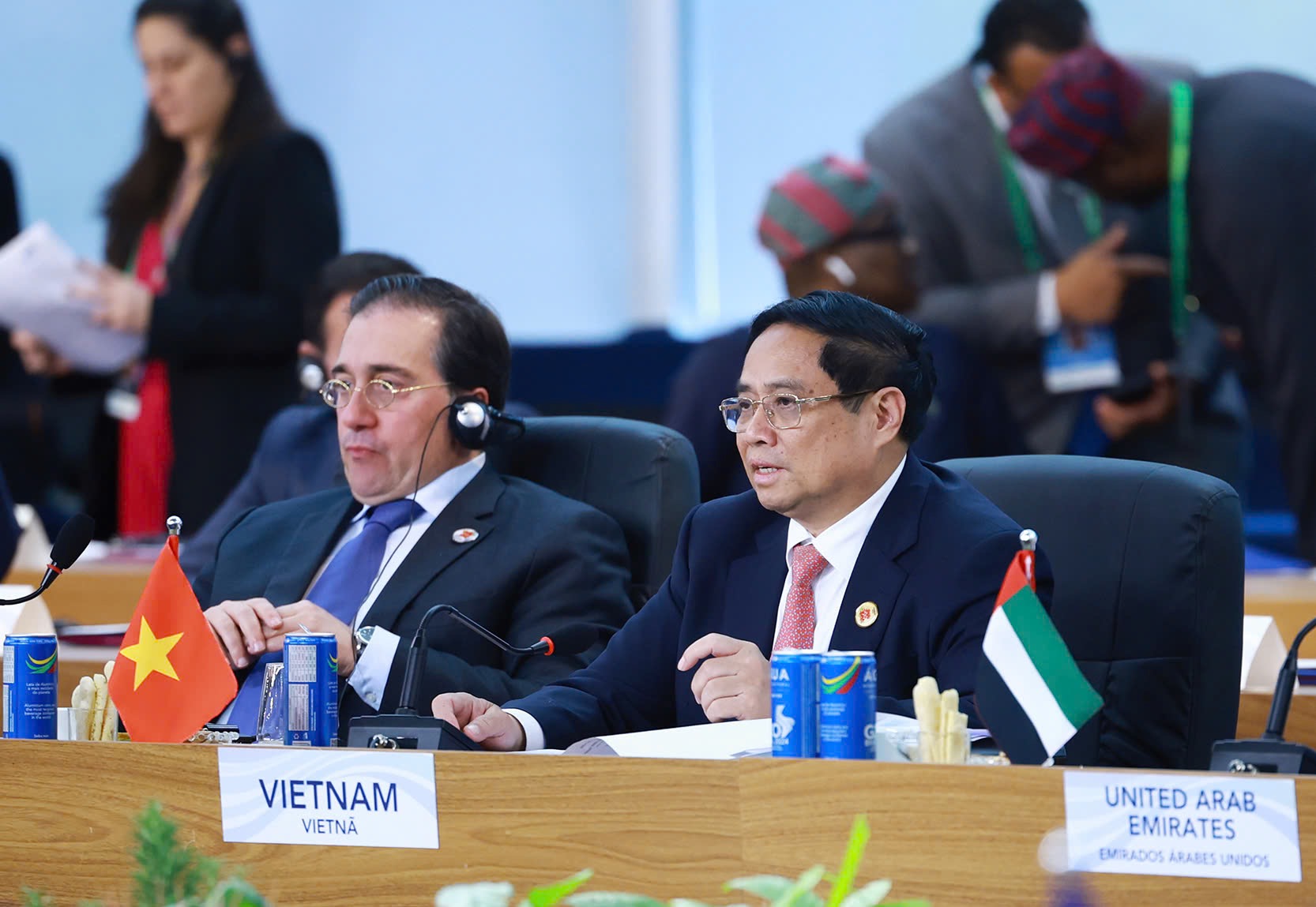 Thủ tướng Chính phủ Phạm Minh Chính chia sẻ ba đề xuất để góp phần đưa tiến trình thực hiện các Mục tiêu Phát triển bền vững trở lại “đường ray”, tăng tốc và về đích đúng hạn. Ảnh: VGP.