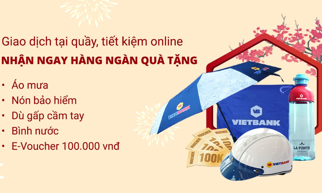 Hàng ngàn quà tặng tri ân khách hàng cuối năm từ Vietbank.