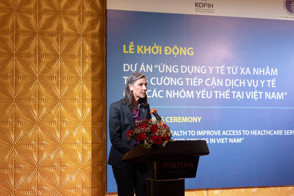 Bà Ramla Khalidi: "Dự án là minh chứng rõ ràng cho thấy công nghệ số có thể nâng cao chất lượng chăm sóc sức khỏe tại tuyến cơ sở"