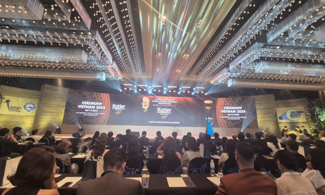 Toàn cảnh Lễ trao giải thưởng quốc tế Kotler Awards 2024 diễn ra tối 22/11 tại TP.HCM.