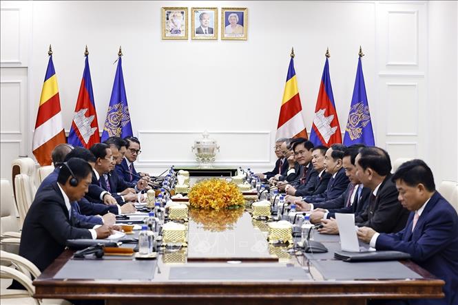 Quang cảnh cuộc hội kiến - Ảnh: TTXVN