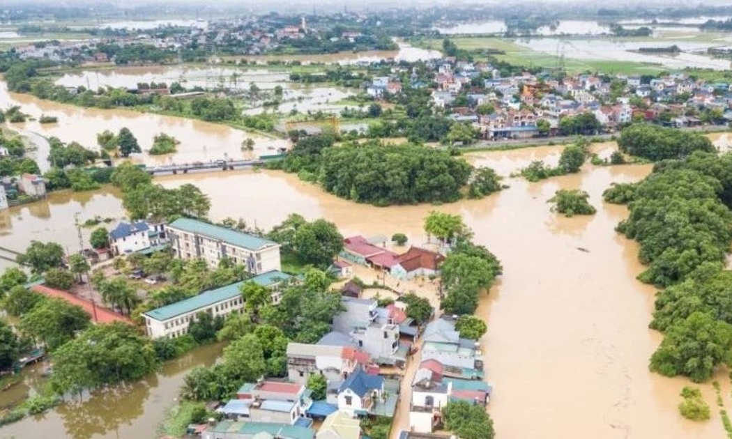 Huyện Chương Mỹ được xem là vùng “rốn lũ” khi luôn xảy ra ngập lụt.