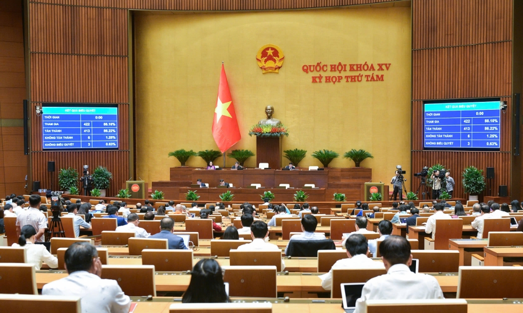 Quốc hội chính thức thông qua Luật Di sản văn hóa (sửa đổi). Ảnh: Quochoi.vn.