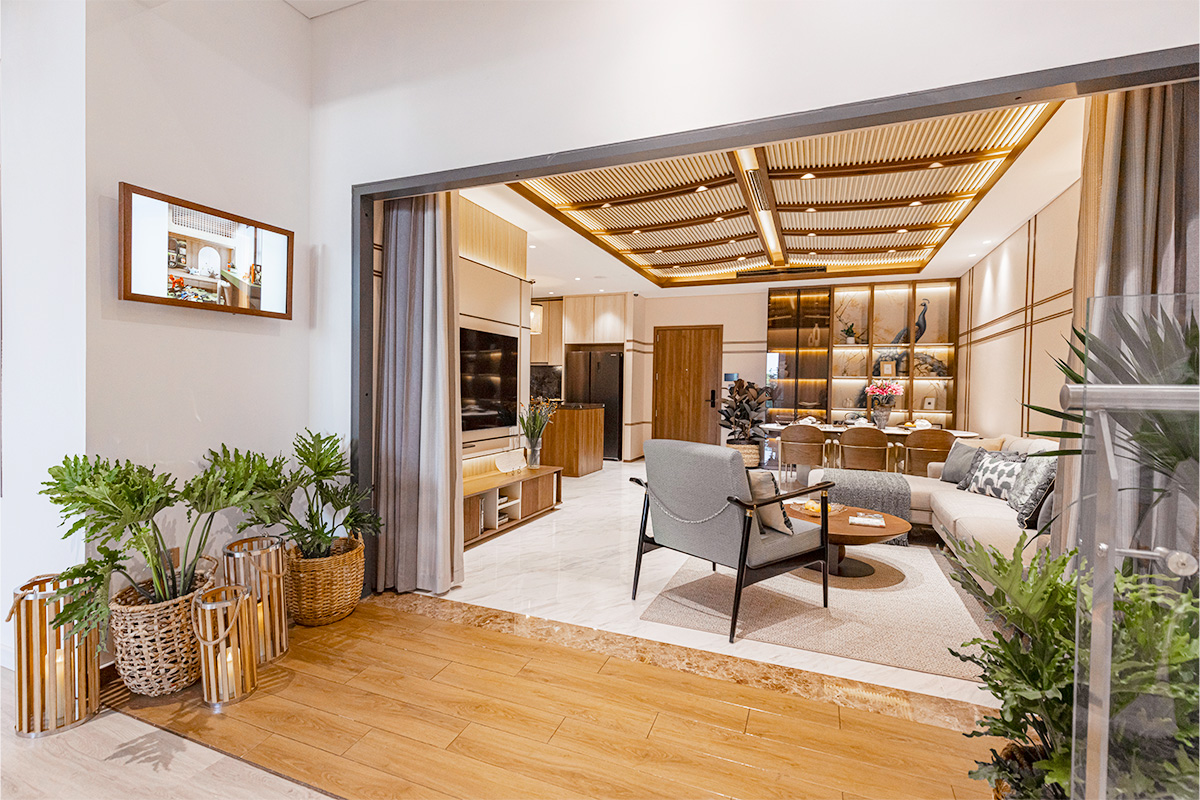 Căn hộ 3 phòng ngủ với diện từ 116-220 m2 rộng rãi với phòng khách và ban công rộng lớn phù hợp với gia đình đa thế hệ.