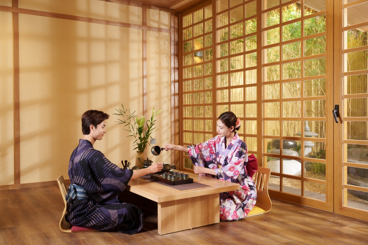 SEVA Onsen & Spa nghỉ dưỡng m&ugrave;a lạnh với kho&aacute;ng n&oacute;ng chuẩn Nhật tại Flamingo Ibiza Hải Tiến Resort.