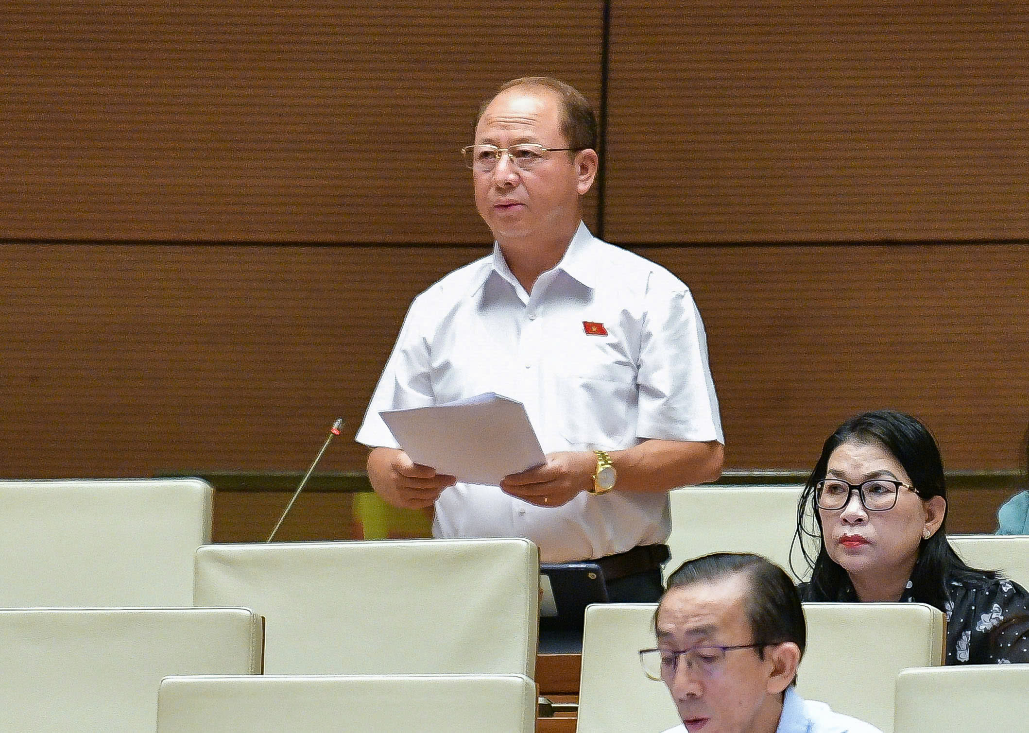 Đại biểu Sùng A Lềnh, đoàn tỉnh Lào Cai. Ảnh: Quochoi.vn.