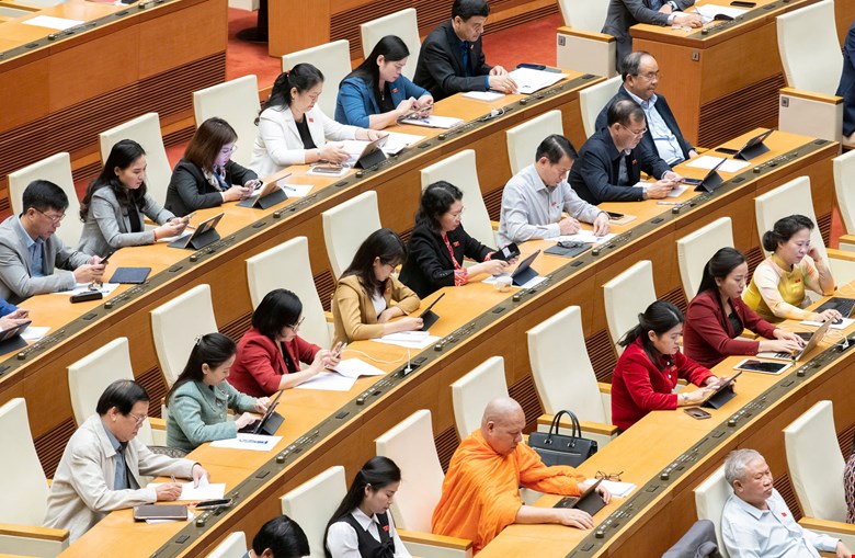 Các đại biểu tham gia phirn thảo luận chiều 26/11. Ảnh: Quochoi.vn