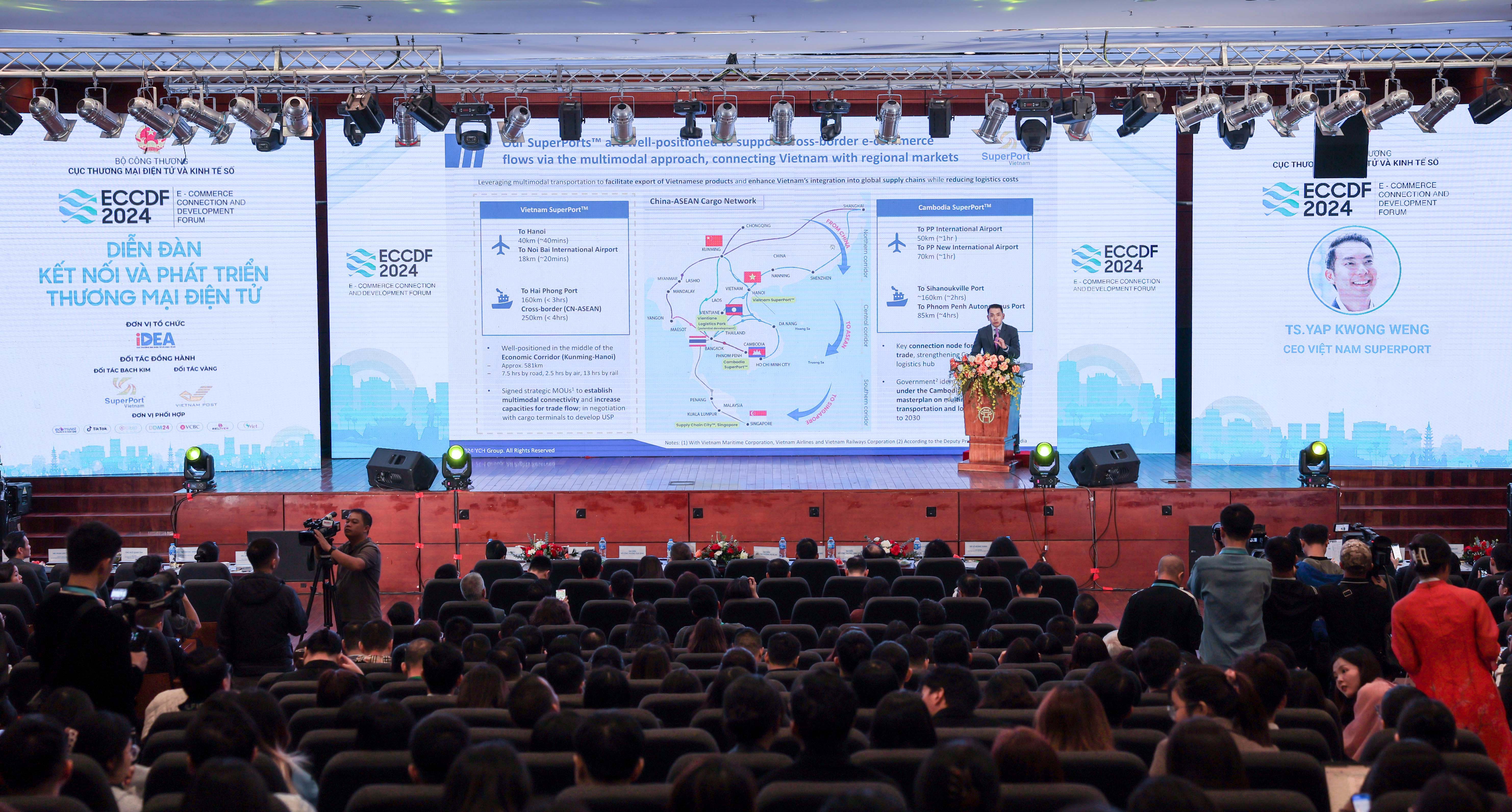 According to Dr. Yap, Vietnam SuperPort directly connects to over 20 industrial parks, major seaports, and airports, extending to Yunnan and Kunming in China.