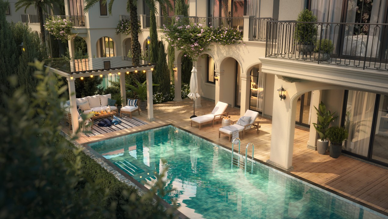 Kiến tr&uacute;c T&acirc;n cổ điển t&ocirc;n vinh những đường n&eacute;t đặc trưng nhưng tối giản họa tiết cầu kỳ, duy tr&igrave; tinh thần l&atilde;ng mạn v&agrave; nghệ thuật trong kh&ocirc;ng gian sống.