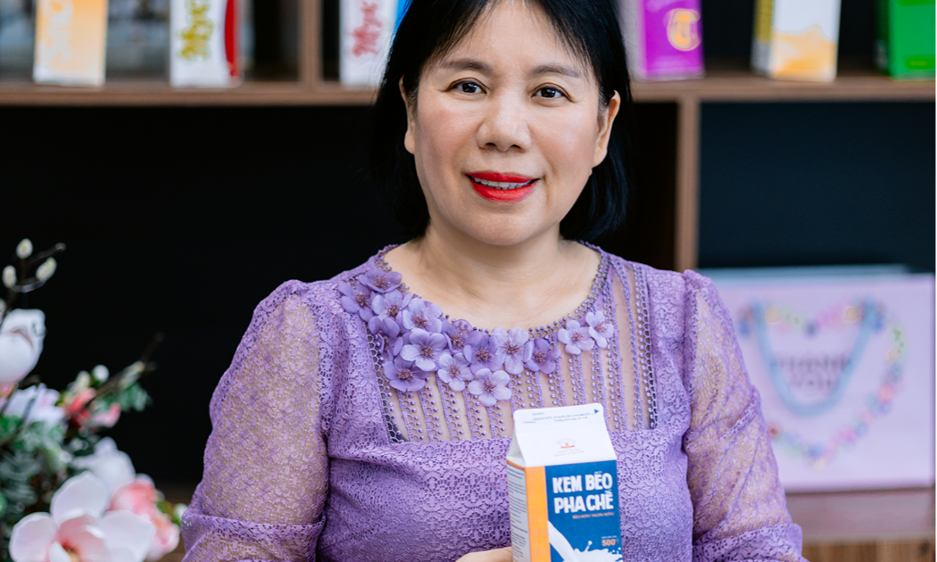CEO Hoài Sơn - người phụ nữ đã chinh phục được thị trường trong và ngoài nước bằng kem pha chế. Ảnh: Nhất Hương