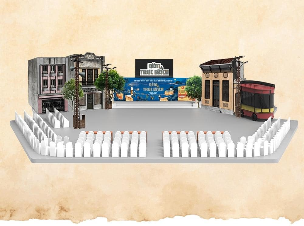 Sân khấu chính với các show diễn nghệ thuật và lễ hội.
