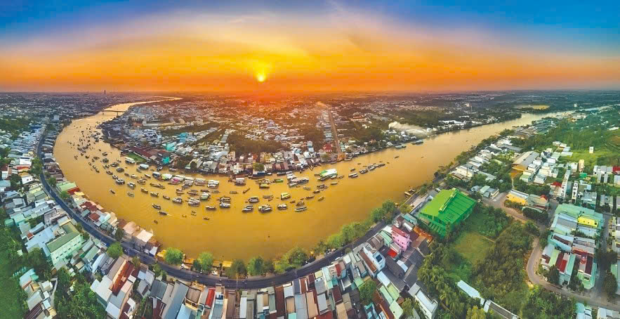 Đồng bằng sông Cửu Long có nhiều thế mạnh trong phát triển du lịch trên sông. Ảnh minh họa.