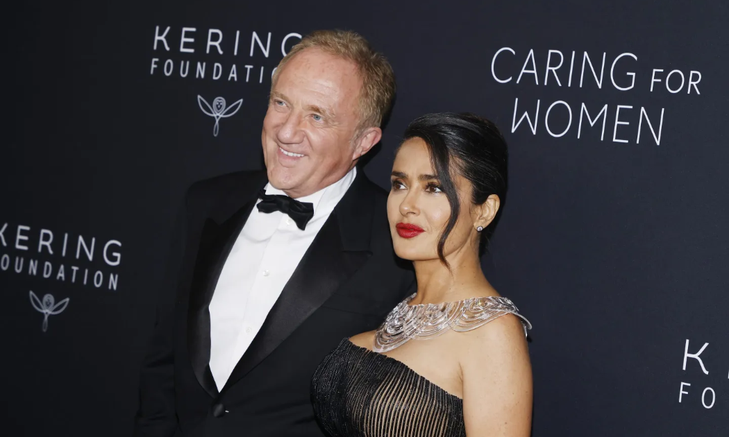François-Henri Pinault, Chủ tịch kiêm Giám đốc điều hành của Kering, cùng vợ - nữ diễn viên Salma Hayek. Ảnh: Fortune