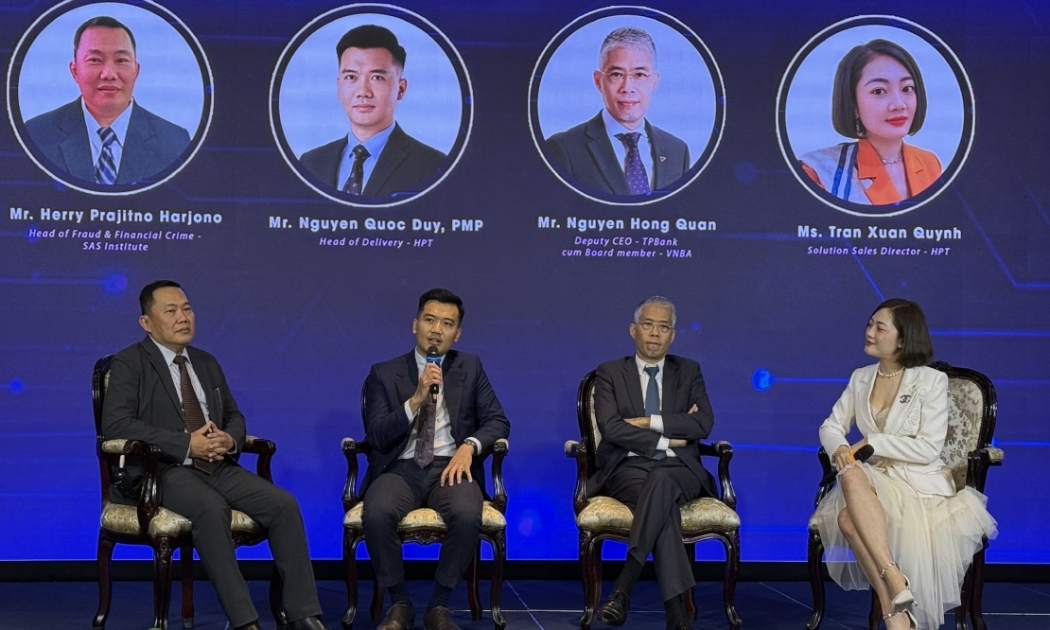 Hội thảo “FraudGuard CxO Roundtable 2024: Đổi mới chiến lược phòng chống rủi ro gian lận với AI/ML”, sáng 28/11. 