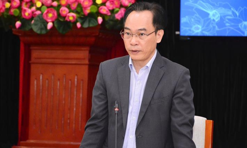 Thứ trưởng Bộ Giáo dục và Đào tạo Hoàng Minh Sơn phát biểu tại hội thảo. Ảnh: MOET.