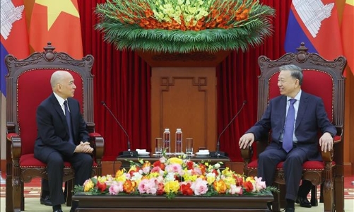 Tổng Bí thư Tô Lâm: Chuyến thăm của Quốc vương Campuchia là dấu mốc củng cố quan hệ giữa hai nước