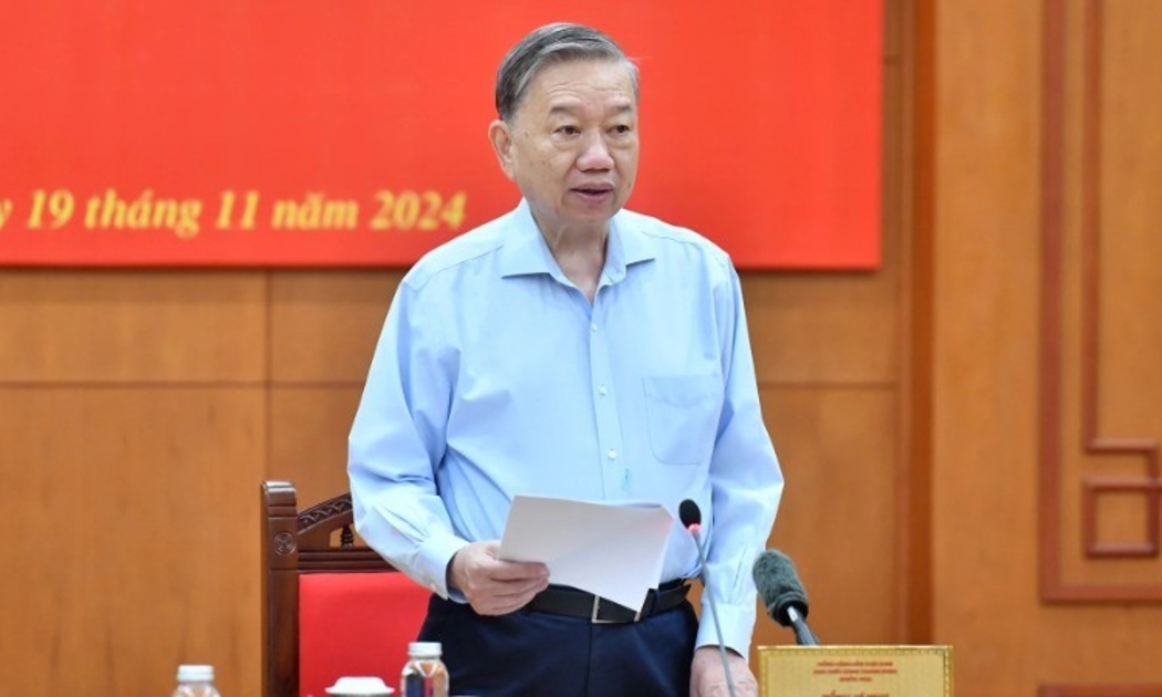 Tổng Bí thư Tô Lâm, Trưởng Ban Chỉ đạo chủ trì hội nghị. (Ảnh: Đăng Khoa).
