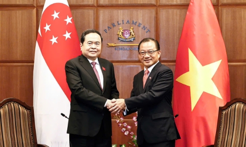 Chủ tịch Quốc hội kết thúc tốt đẹp chuyến thăm chính thức Singapore, lên đường thăm chính thức Nhật Bản