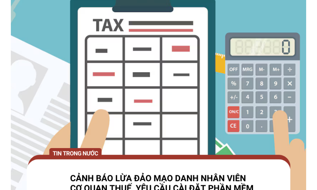 Cảnh báo lừa đảo cài đặt ứng dụng giả mạo cơ quan thuế - Ảnh minh họa.