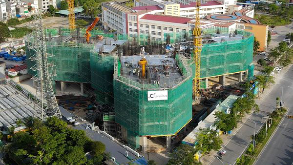 Khu đất thu hồi của Công ty TNHH Thương mại và Dịch vụ Duy Hưng  trên đường Lê Hồng Phong (phường Đằng Hải, quận Hải An) đã được nhà đầu tư mới triển khai dự án.