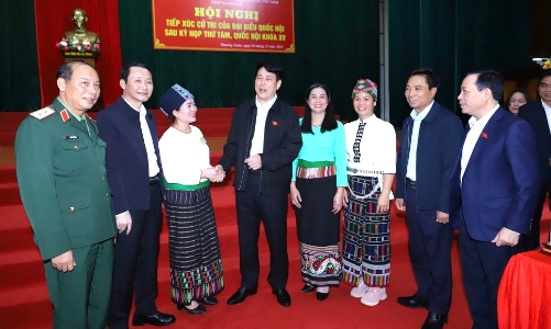 Chủ tịch nước Lương Cường tiếp xúc cử tri Thanh Hóa