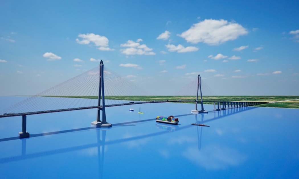 Phối cảnh cầu Đại Ngãi 1