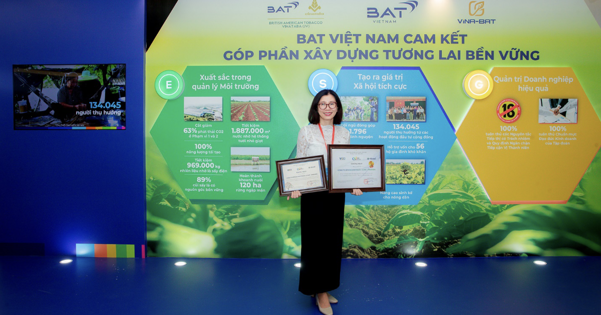 BAT Vietnam recognized among Top 10 sustainable businesses in Vietnam ...