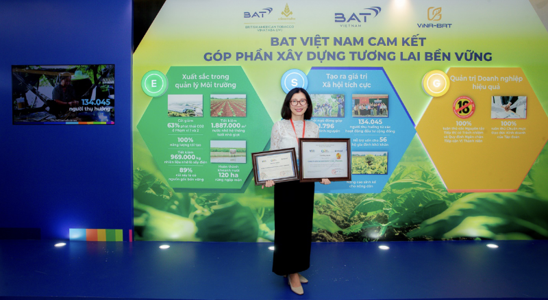 BAT Vietnam recognized among Top 10 sustainable businesses in Vietnam