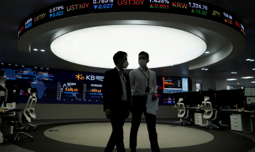 Chứng khoán Hàn Quốc lao dốc kéo tụt thị trường châu Á