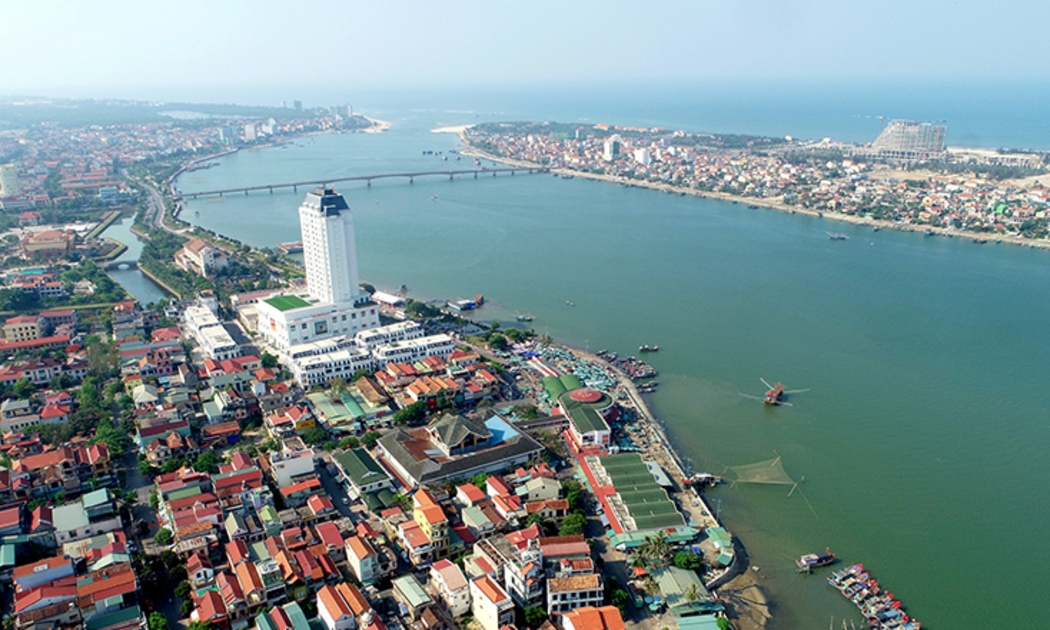 Một góc thành phố Đồng Hới, tỉnh Quảng Bình