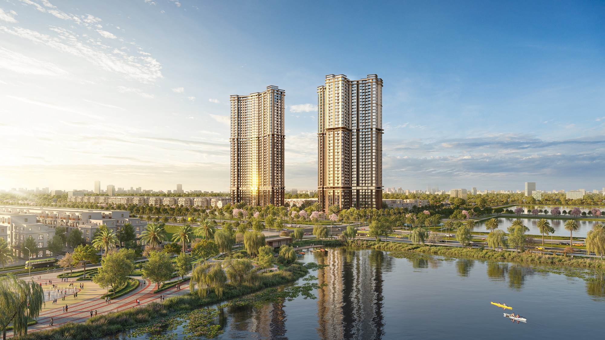 Vị trí trái tim của đại đô thị giúp The Continental sở hữu tầm view “triệu đô”.