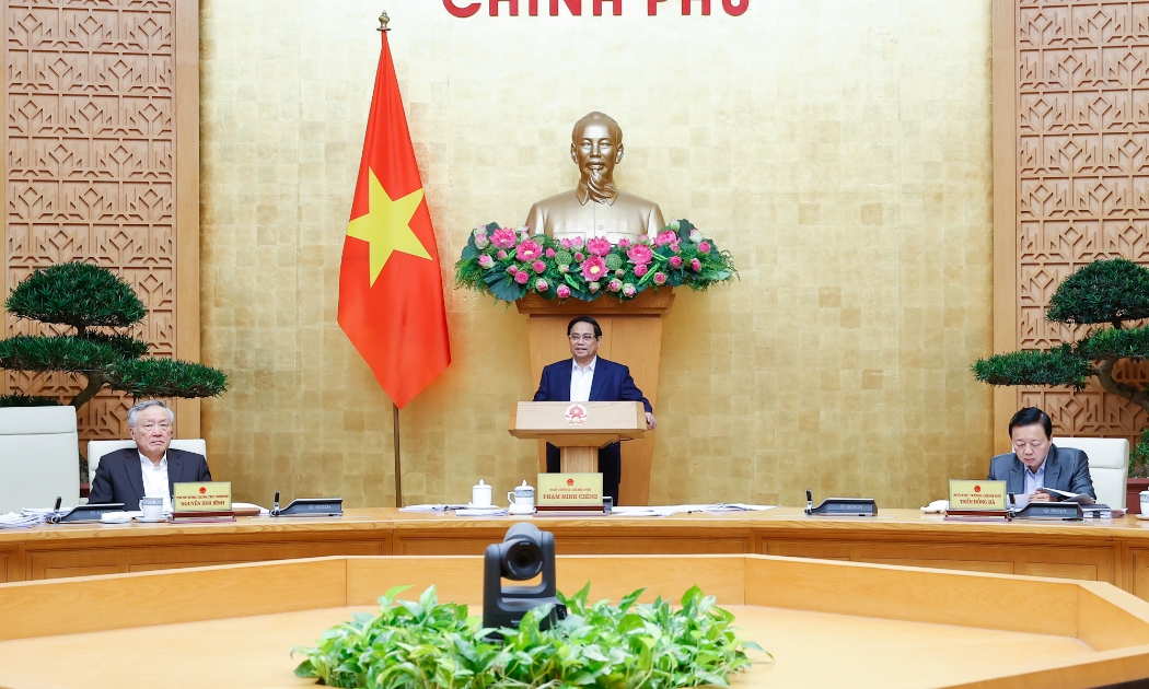 Thủ tướng phát biểu tại phiên họp - Ảnh: VGP
