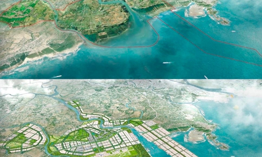 Phối cảnh Khu kinh tế ven biển phía Nam Hải Phòng.