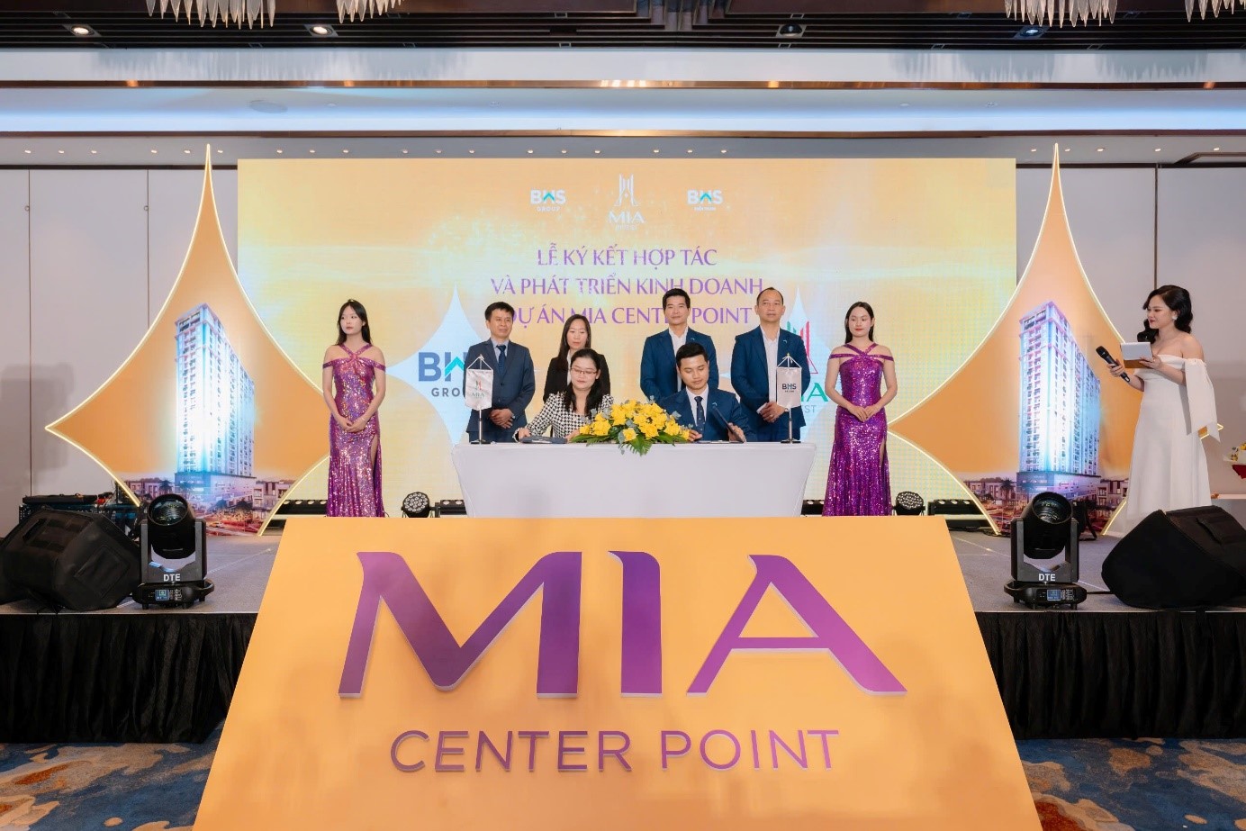Lễ ký kết hợp tác chiến lược giữa chủ đầu tư MIA Invest và BHS Group.