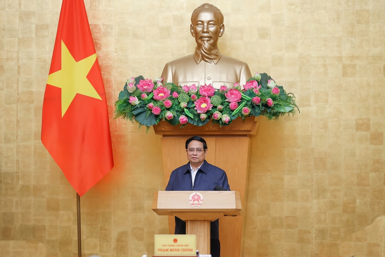 Thủ tướng Phạm Minh Chính chủ trì phiên họp Chính phủ thường kỳ tháng 12/2024 với chương trình làm việc về nhiều nội dung quan trọng - Ảnh: VGP