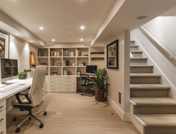 Thiết kế hầm của một căn townhouse nhằm tối ưu không gian cho gia chủ. Ảnh minh họa.