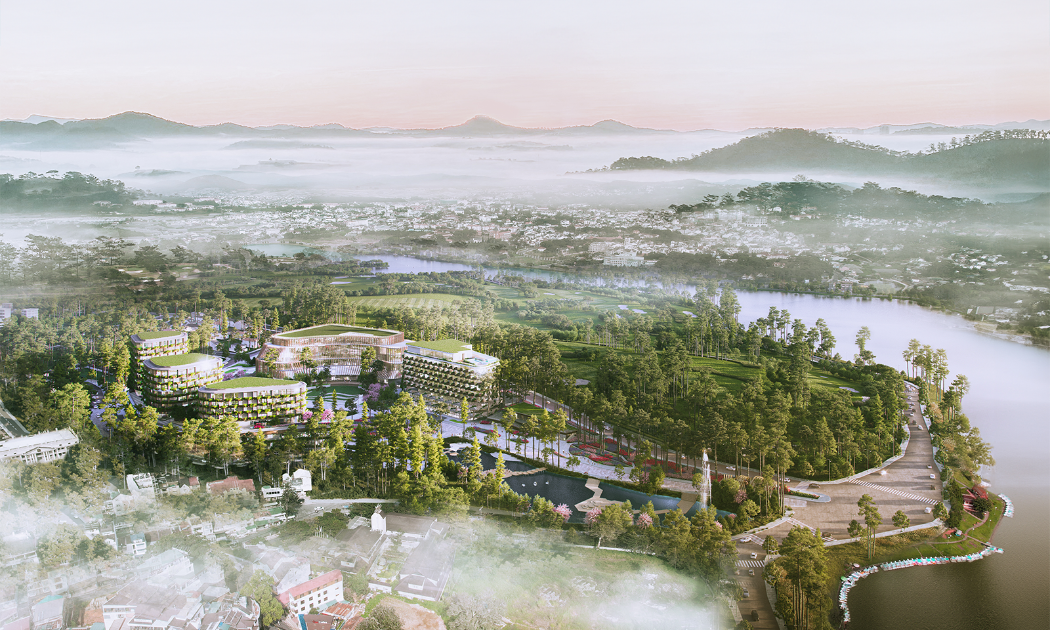 Haus Da Lat nằm trước mặt hồ Xuân Hương, thành phố Đà Lạt.