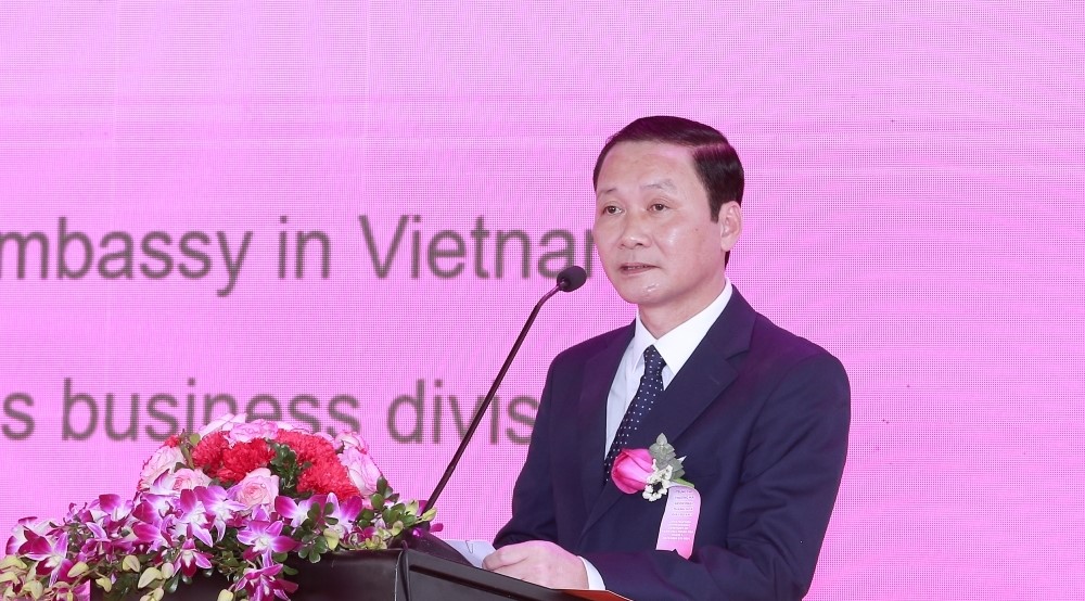 Chủ tịch UBND tỉnh Thanh Hoá Đỗ Minh Tuấn phát biểu tại buổi lễ