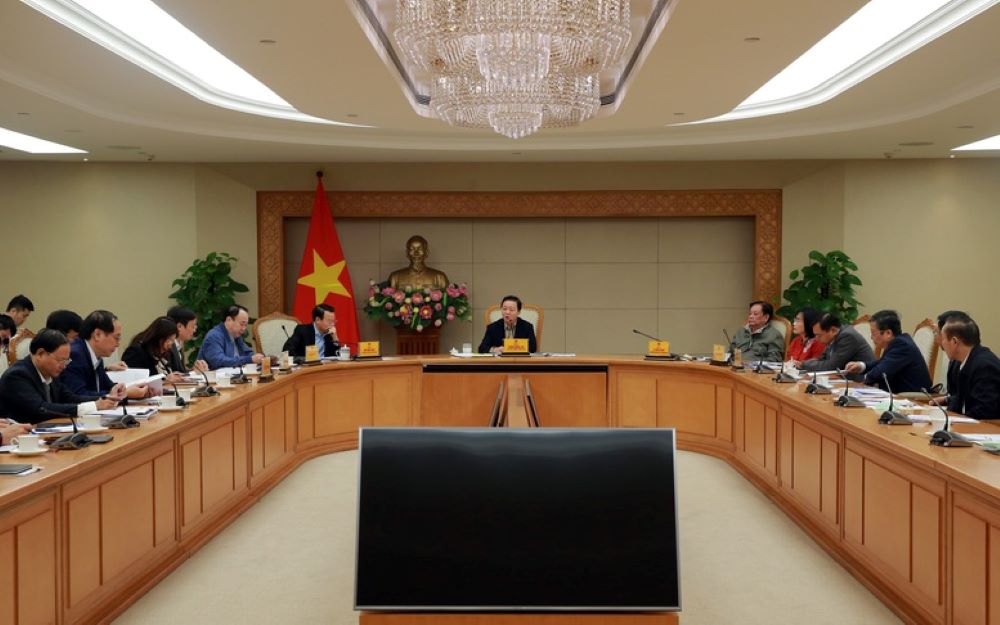 Phó Thủ tướng Trần Hồng Hà chủ trì cuộc họp. Ảnh VPG