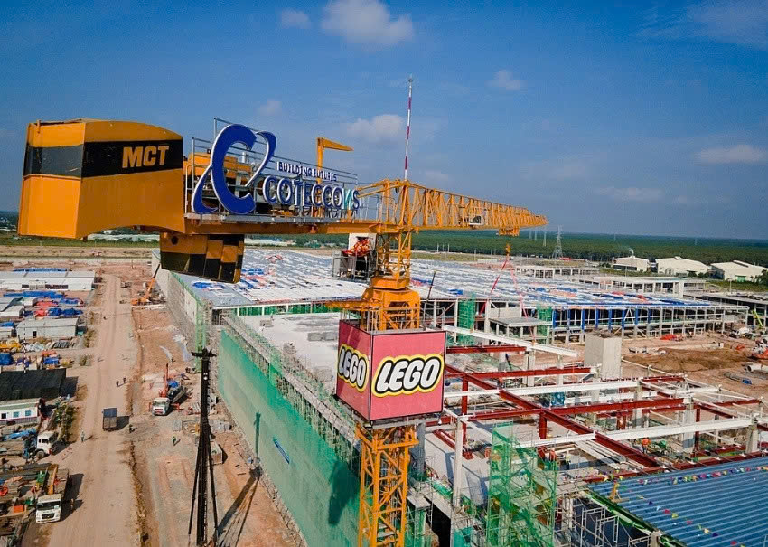 Nhà máy LEGO đã hoàn thành 90% các hạng mục xây dựng và lắp đặt tại Bình Dương.
