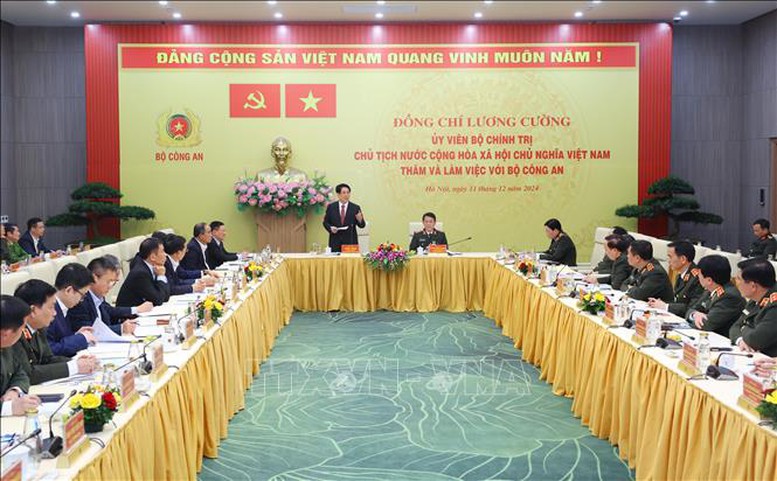 Toàn cảnh buổi làm việc. Ảnh: TTXVN.