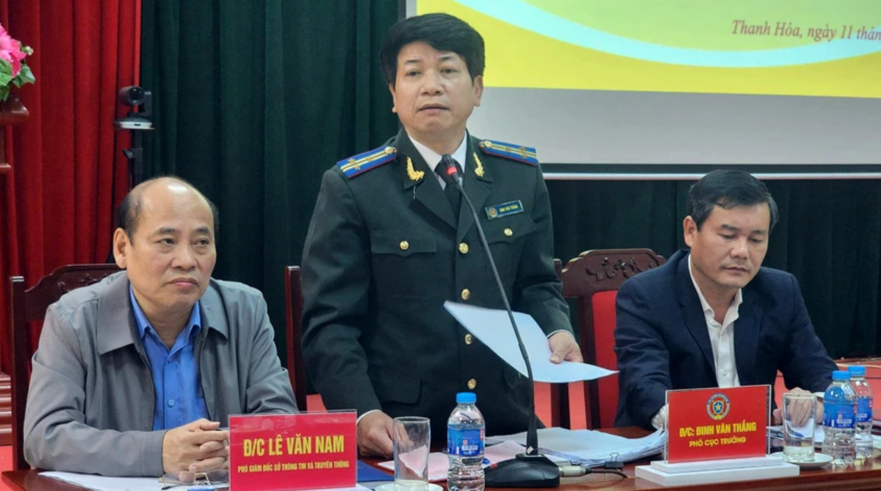 Ông Đinh Văn Thắng Phó Cục trưởng Cục thi hành án dân sự tỉnh Thanh Hóa thông tin 