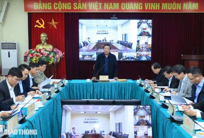 Toàn cảnh Hội nghị giao ban tháng 11 của Bộ Giao thông vận tải. Ảnh: Báo Giao thông