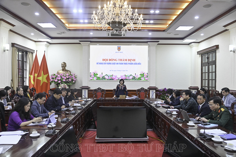 Quang cảnh phiên họp. Ảnh: MOJ.