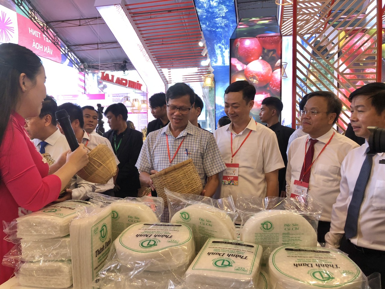 Sản phẩm trưng bày tại triển lãm.