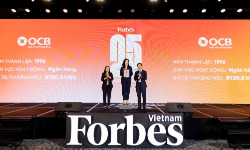 OCB được vinh danh Top 25 thương hiệu niêm yết dẫn đầu năm 2024