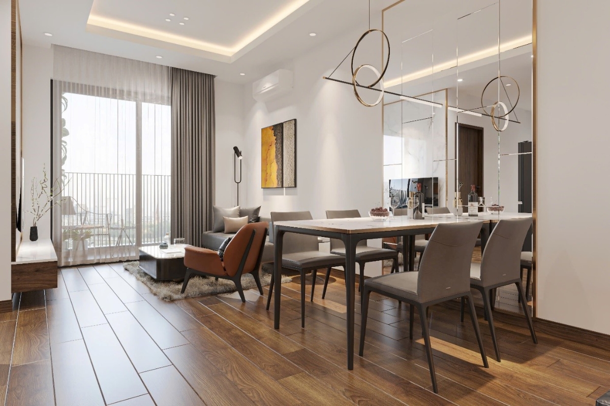 Nội thất cao cấp được b&agrave;n giao tới cư d&acirc;n MIA Center Point.