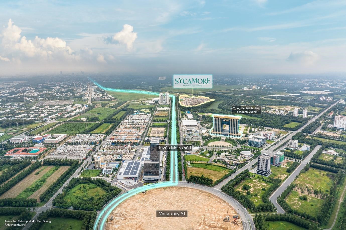 Cư dân tương lai của Sycamore sẽ được hưởng lợi trực tiếp sau khi vòng xoay A1 hoàn thành (Ảnh: Sycamore).