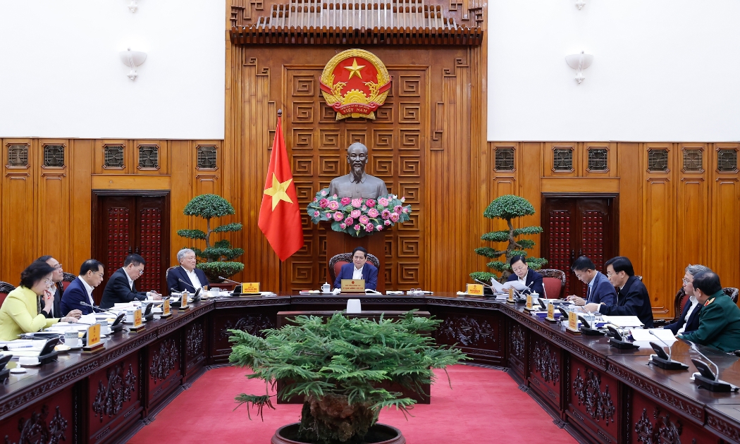 Thủ tướng nêu rõ, sắp xếp, tinh gọn bộ máy song phải nâng cao hiệu lực, hiệu quả, các chức năng. Ảnh: VGP